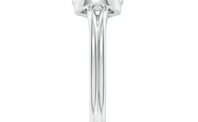 Solitaire Pink Round Diamond Ring