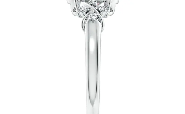 Ovaal Shape Pink Diamond Ring