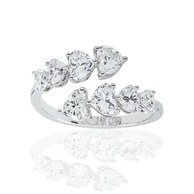 Heart shape White Lab Grown Diamond  Ring