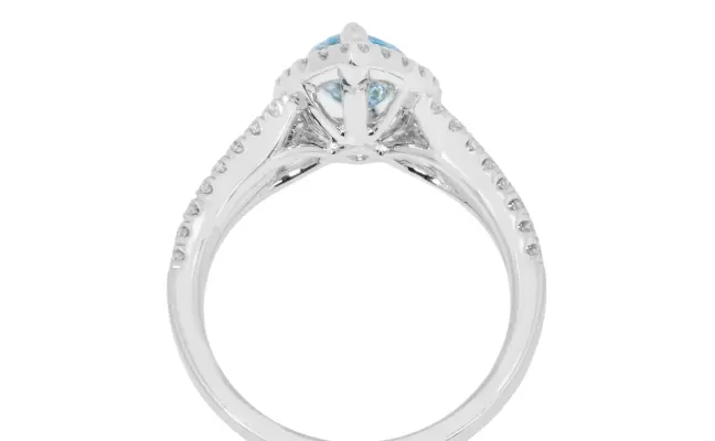 Pear Shape with Round Shape Lab Grown Diamond Ring