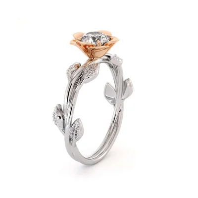 Rose Blossom Diamond Ring