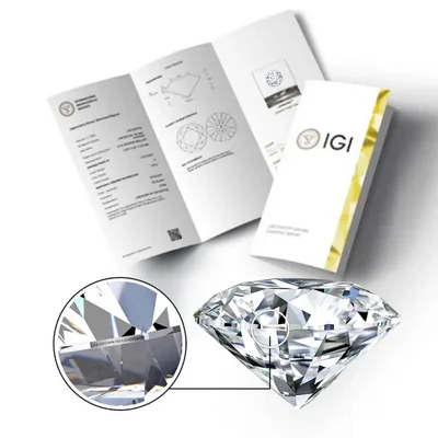 1.0CT IGI Certified Lab-Grown Diamond – D Color VS1 Round Cut Sparkle