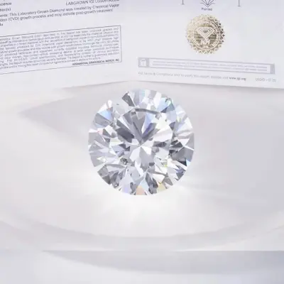 1.0CT IGI Certified Lab-Grown Diamond – D Color VS1 Round Cut Sparkle