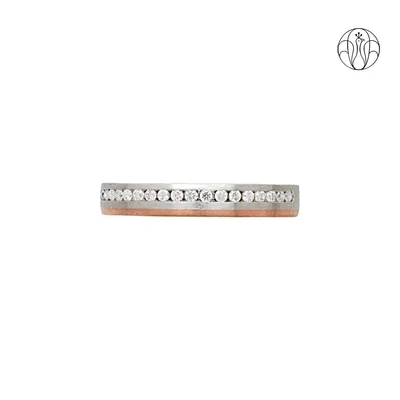Prince Wedding Band (CI. Zaveri)-  0.08 CTW 1 PCS VVS Lab Grown Round Diamond Minimal Band Ring