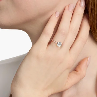1.00ct Classic Four-prong Solitare Engagement Ring 14k