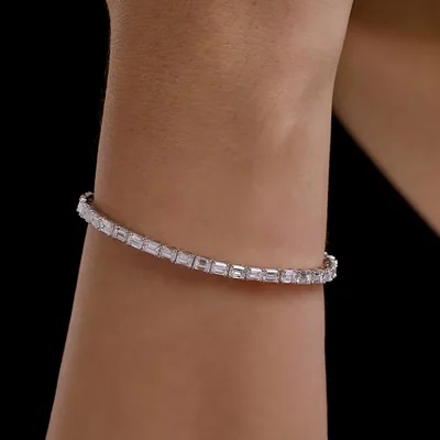 7ctw Emerald East-West Tennis Bracelet