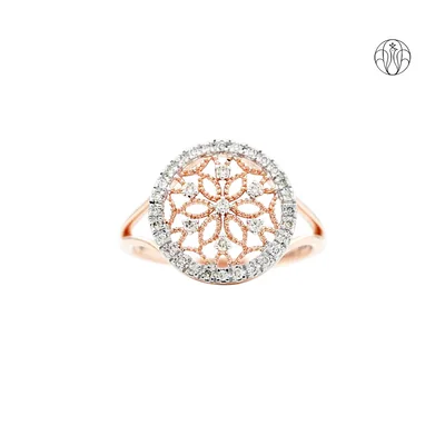 Twilight Cluster Ring (CI. Zaveri)- 0.98 CTW 107 PCS VS1 Lab Grown Round Diamond Ring