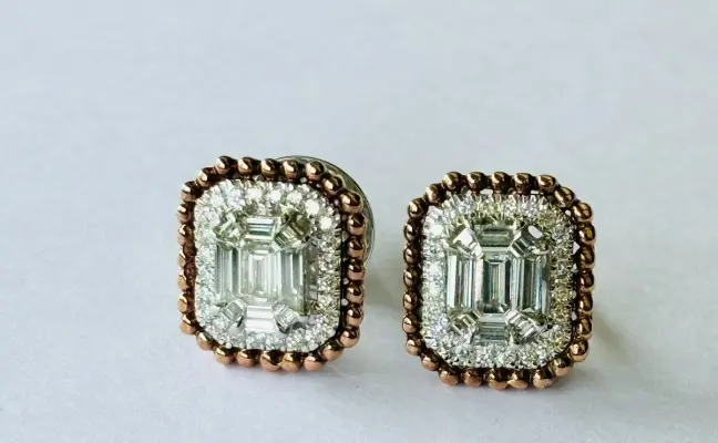Arctic Ice Full-Look 0.92 CT Diamond Earrings - Sleek White Gold
