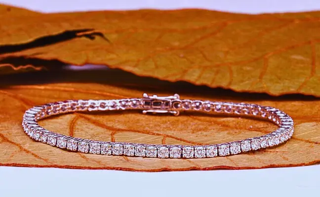 Round Cut Lab Grown Diamond Tennis Bracelet