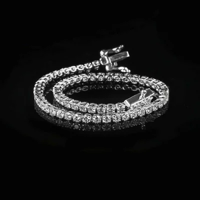 Round Cut LAB Diamond Tennis Bracelet