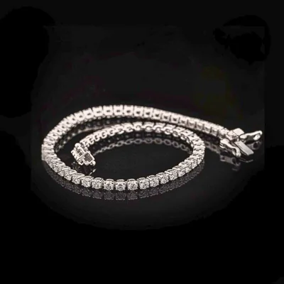 Round Cut LAB Diamond Tennis Bracelet