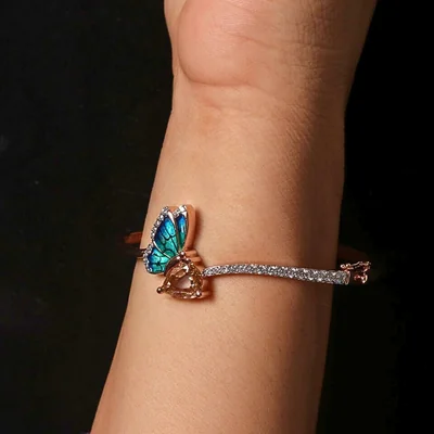 Butterfly Shape Lab Grown Diamond Bracelet