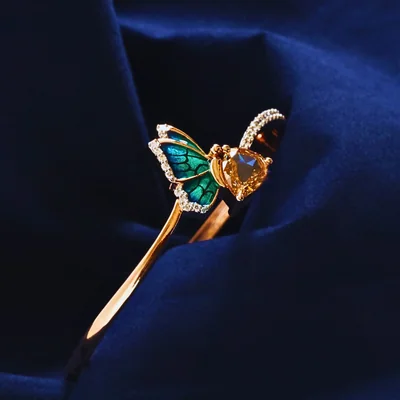 Butterfly Shape Lab Grown Diamond Bracelet