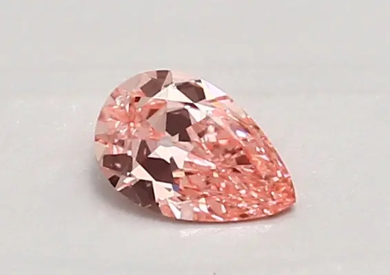 0.34ct FANCY VIVID  PINK SI1 Pear (IGI)
