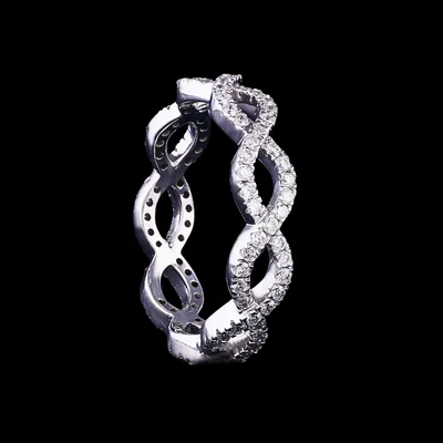 Infinity Twist Lab Grown Diamond Eternity Ring