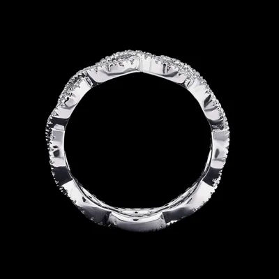 Infinity Twist Lab Grown Diamond Eternity Ring