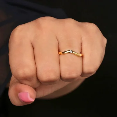 Stackable Curvy Bypass Band for Women
