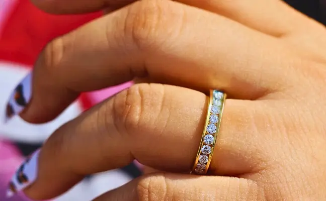 Classic Round Cut Lab Diamond Eternity Ring