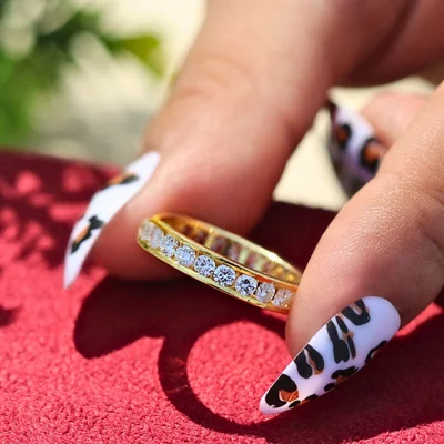 Classic Round Cut Lab Diamond Eternity Ring