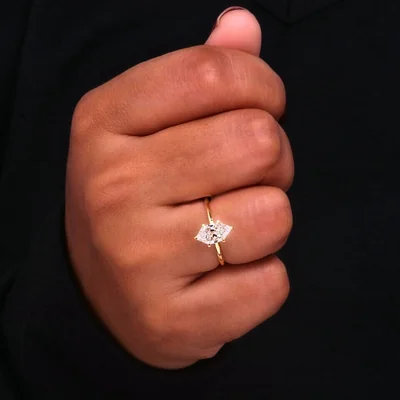 Dutch Marquise Lab Grown Diamond Solitaire Ring
