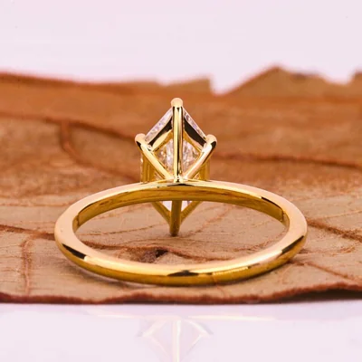 Dutch Marquise Lab Grown Diamond Solitaire Ring