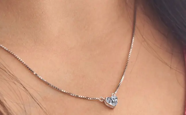 1.00 Carat Heart Shape Lab Grown Diamond Pendant