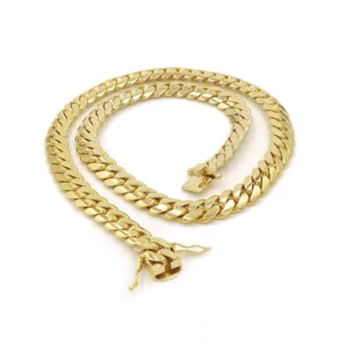 Solid Cuban Link Chain | 14K Yellow Gold
