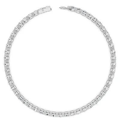 Four Prong 7 CT TW Natural Diamond Tennis Bracelet