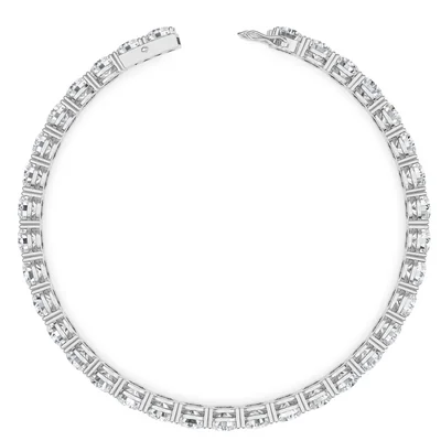 Four Prong 11 CT TW Natural Diamond Tennis Bracelet
