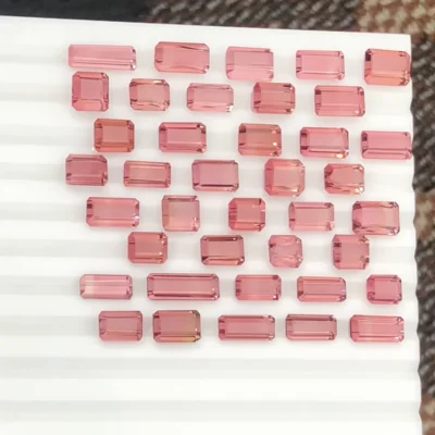 Peach pink Tourmaline lot