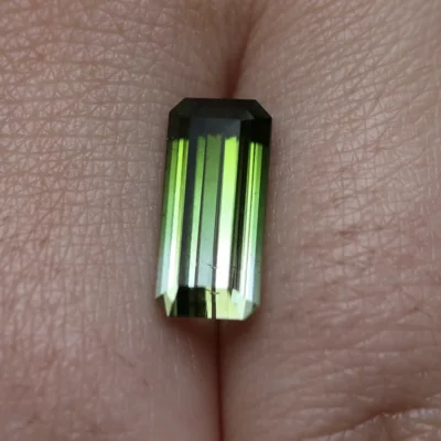 14.18 CTW Natural Bi-Color Green Tourmaline_CaratX Loose Natural Gemstones